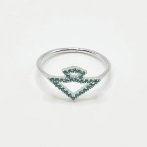 Anillo del Real Betis, escudo con circonitas