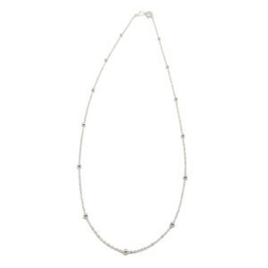Cadena de plata Minibolas