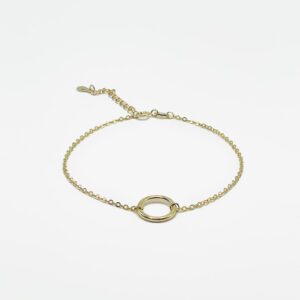 Pulsera de plata bañada en oro Aro