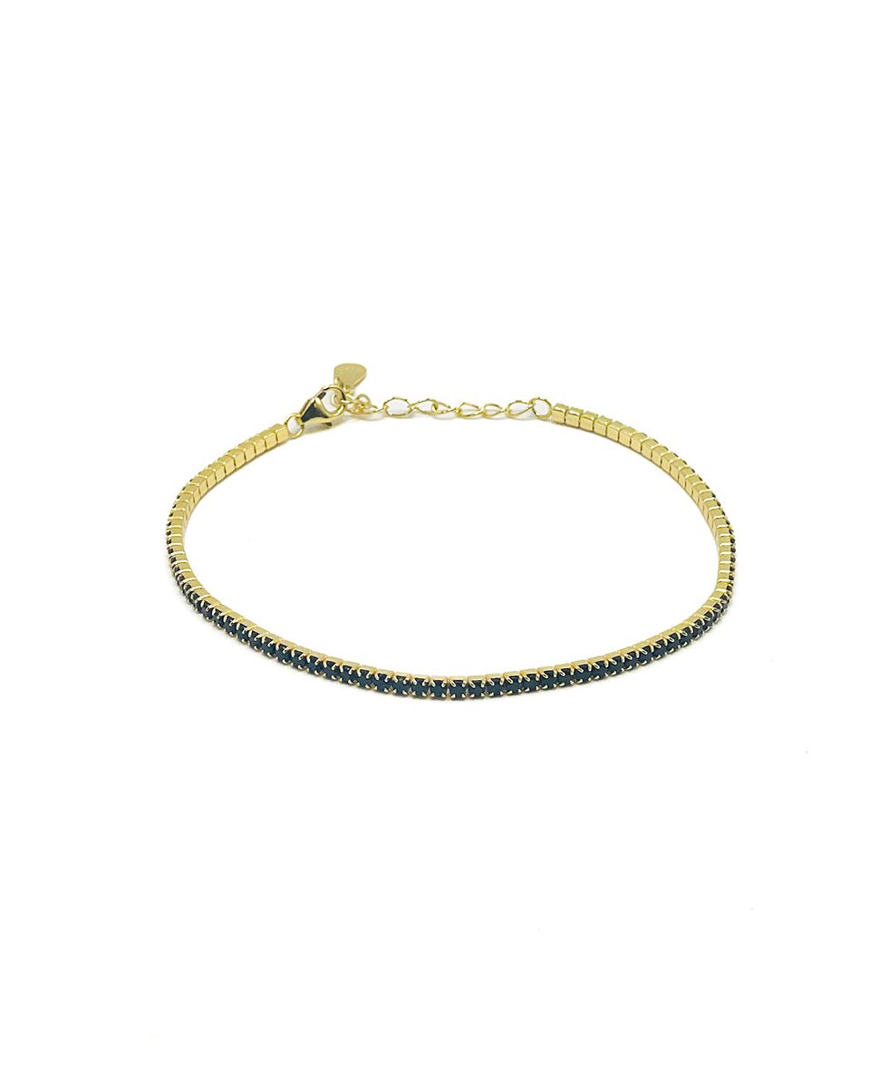 Pulsera de plata bañada en oro Black