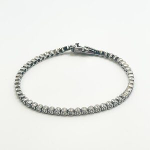 Pulsera fina de plata Reyna