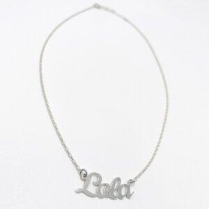 Colgante de plata personalizado con nombre